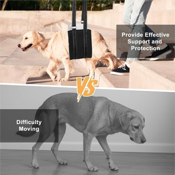 Portable Dog Sling for Back Legs Adjustable Harness for Dogs Hind Leg Support S - Picture 7 of 9